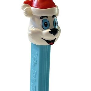 PEZ collectible dispenser 2005 Polar Santa Bear Christmas Dispenser
